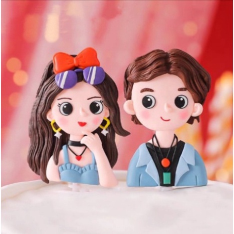 trang trí bánh [FREESHIP❤️] tượng silicon CHỦ ĐỀ THANH NIÊN nặn thủ công an toàn
