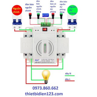 Bộ chuyển nguồn tự động ATS 2P 63A - 4P 63A -TBĐ -Thiết bị điện giá tốt
