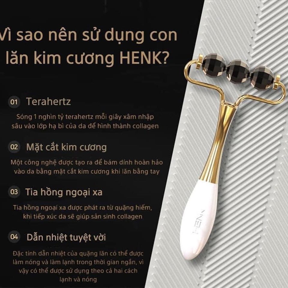 Thanh lăn kim cương HENK Đá Terahertz Dùng Mặt và Body