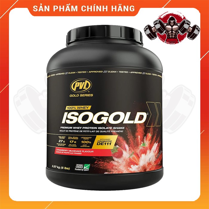 PVL ISO GOLD 5LBS (2.27KG) - Sữa tăng cơ siêu tinh khiết hấp thu nhanh Iso Gold 5lbs - Chính hãng 100%