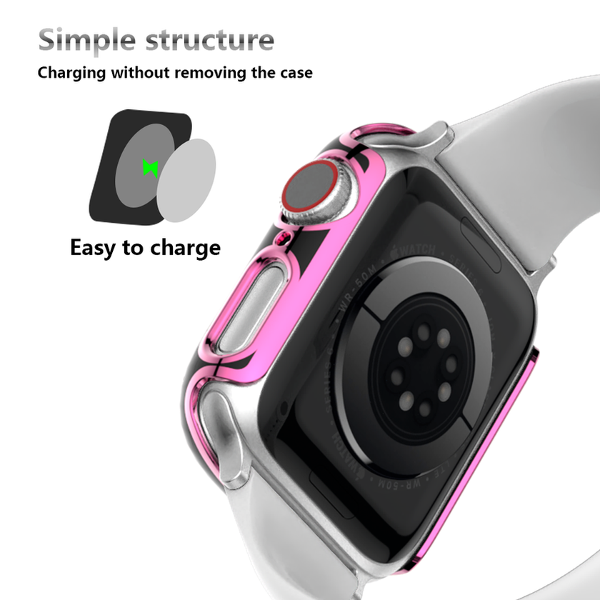 Khung Nhựa Cứng Nhiều Màu Cho Đồng Hồ Thông Minh Apple Watch Series 6 Se 5 4 3 2 1 44mm 40mm 38mm 42mm