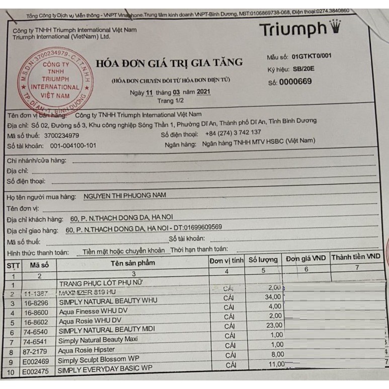 Áo ngực có gọng Triumph Simply Everyday Basic WP - Hàng chính hãng 100%