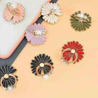 Iring hoa cúc gắn ốp điện thoại - nhẫn kim loại