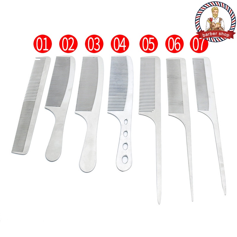 Lược Chải Tóc Chuyên Nghiệp Bằng Thép Không Gỉ Dành Cho Các Tiệm Salon
