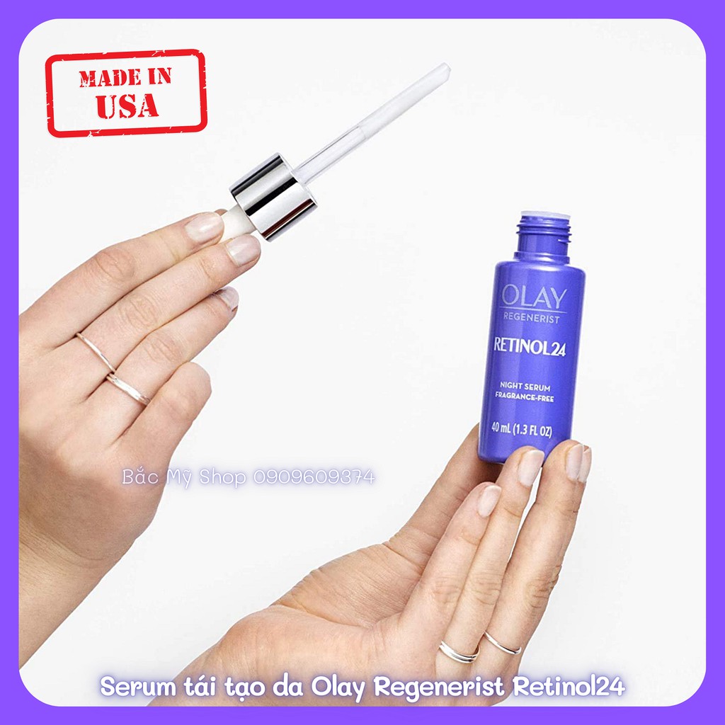 Kem dưỡng da Olay Regenerist Retinol 24 Night Moisturizer 48g | Chống lão hóa | Phù hợp da mụn lỗ chân lông to