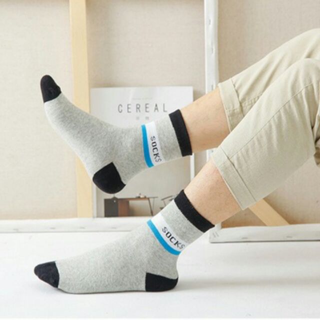 Combo 5 đôi TẤT NAM CỔ CAO CHỐNG MÙI, MỀM MỊN