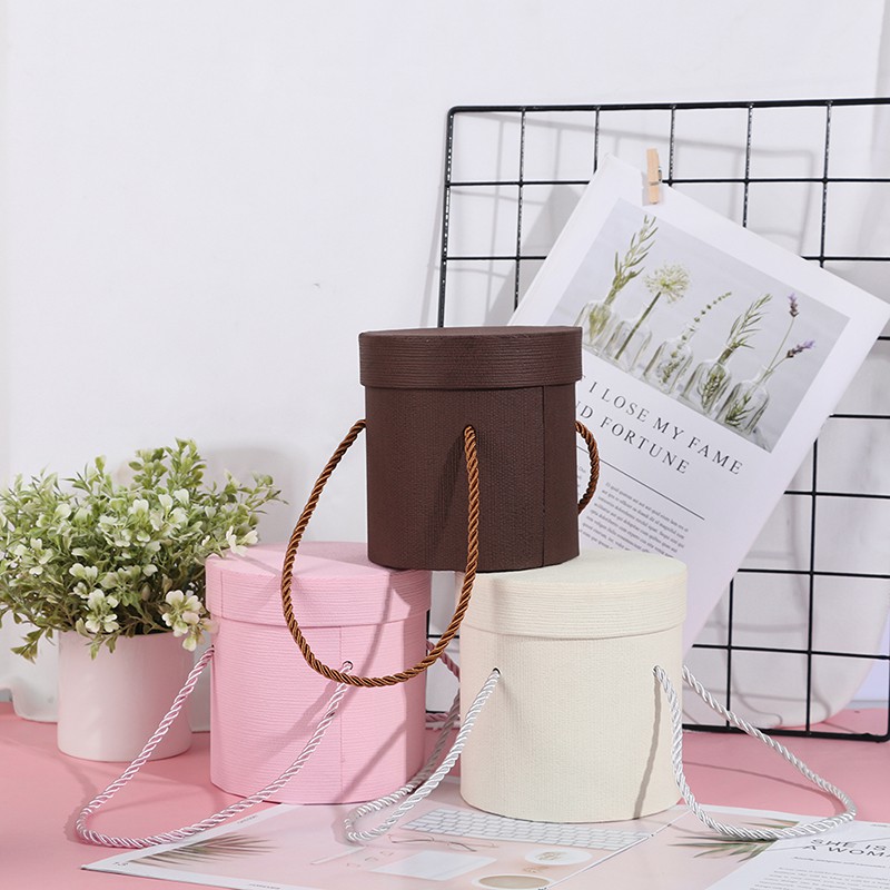 Hộp Giấy Tròn Hl 1 Làm Quà Tặng Với Hoa