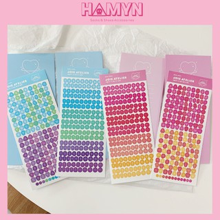 Sticker Miếng Dán Trang Trí Sổ Lưu Niệm Planner Bullet Journal Bảng Chữ Cái Màu Kẹo Xinh Xắn - A22 HAMYN