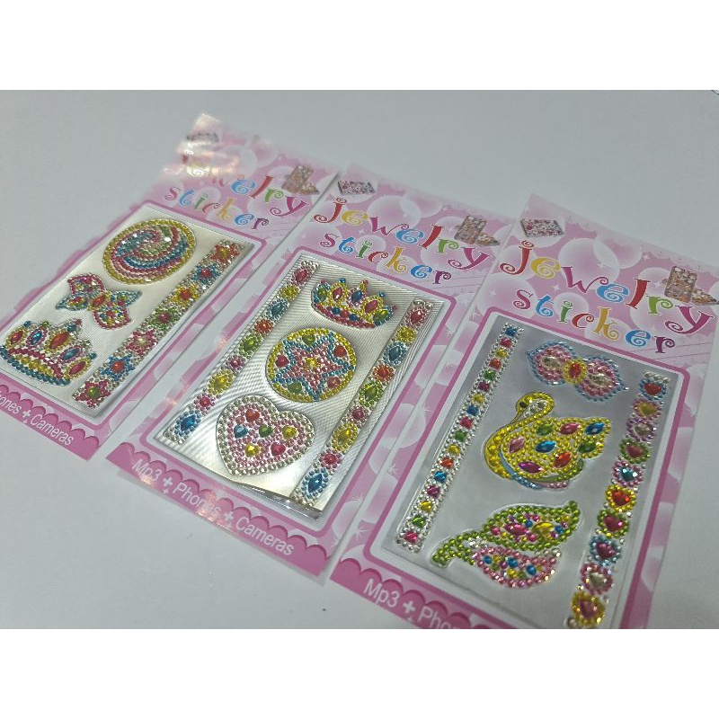Vỉ sticker hạt đá loại siêu mỏng, lấp lánh, chuyên dùng trang trí ốp điện thoại và đồ dùng