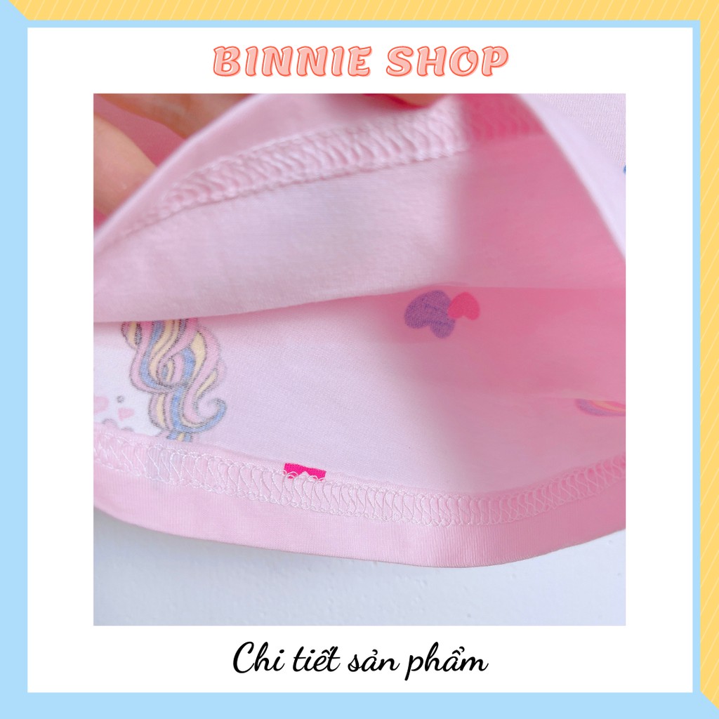 Đồ bộ bé gái quảng châu xuất hàn Quần áo trẻ em BINNIE SHOP chất thun cotton cho bé gái từ 7-15kg (0-3 tuổi) BGN1