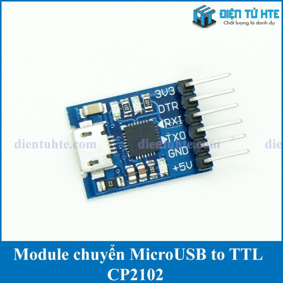 Mạch chuyển đổi MicroUsb sang TTL chip CP2102 [HTE Quy Nhơn CN2]