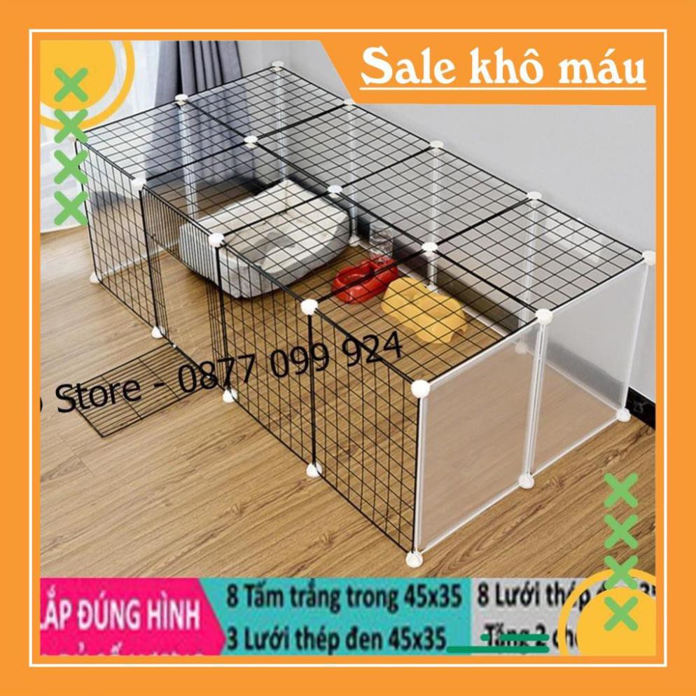 HG2810 [BÁN THEO TẤM] Lưới Sắt, Tấm Nhựa Trong, Thép Nhiều Màu Quây Chuồng Chó, Mèo, Hamster, Thú Cưng, Thỏ [TẶNG CHỐT]