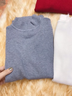Áo len cổ 3 phân