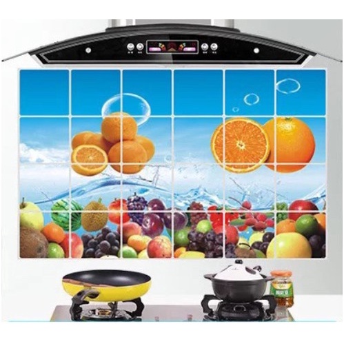 Decal dán bếp 60x90cm tráng nhôm - GIAO NGẪU NHIÊN