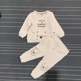 Bộ nỉ pooh be c&a sz 3m-3y