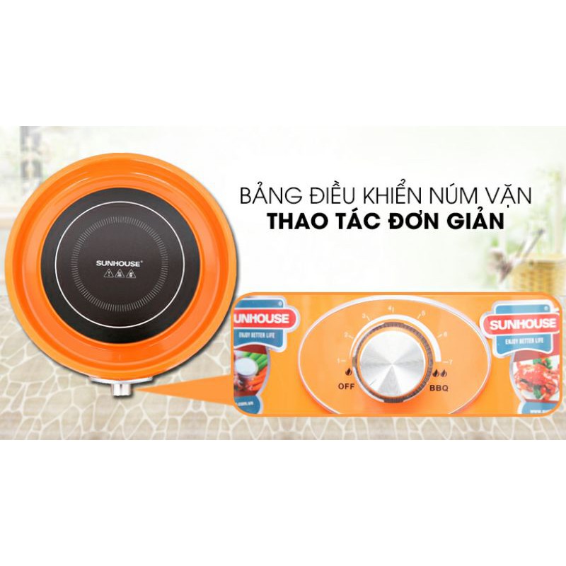 Bếp nướng Hồng ngoại Sunhouse SHD4668