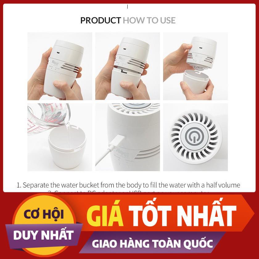 Máy lọc không khí nano và xông tinh dầu cho ô tô, văn phòng, phòng ngủ AirPOT - Đông Tiến HNEAGER