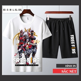 Bộ Hè Nam Free Fire In Nhiệt Cao Cấp Giá Siêu Sock - Thẻ Vô Cực Mùa 17