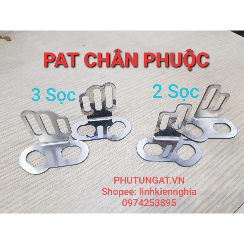 Pat chân phuộc_pat mini_pat inox ( 1 cặp = 2 cái)