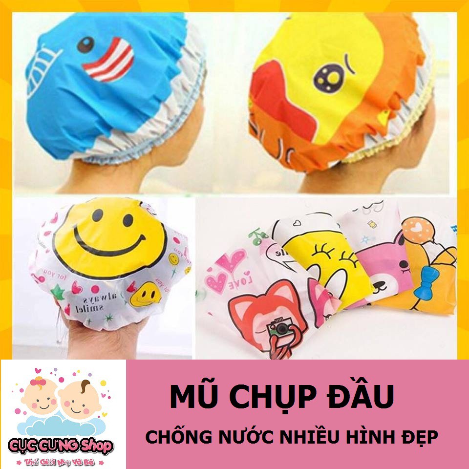 Mũ chụp tóc khi tắm tránh bị ướt tóc