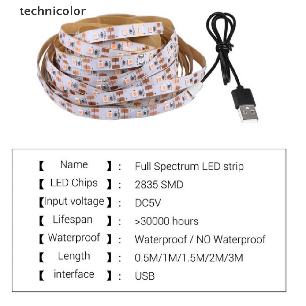 Đèn Led Trồng Cây Thủy Canh Toàn Diện Cổng Usb Tiện Dụng