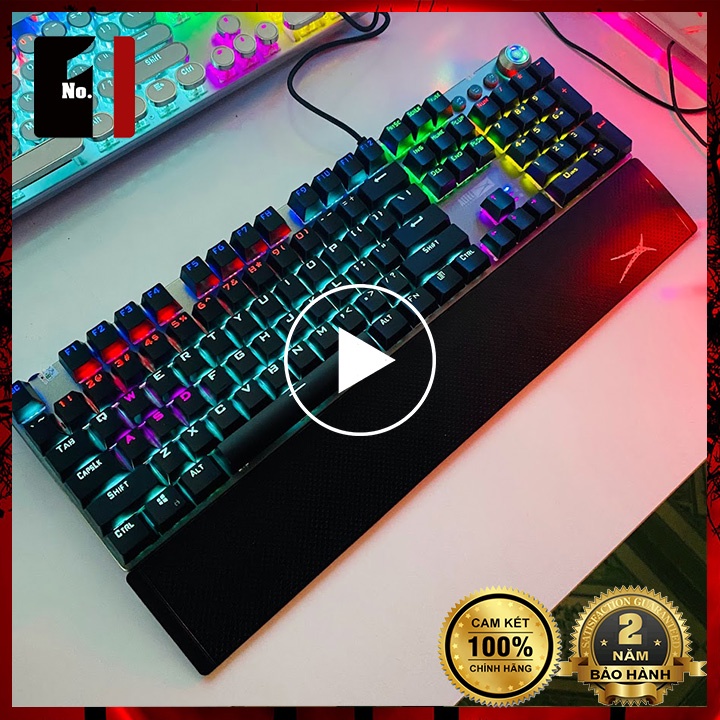 Bàn Phím Cơ Gaming Keycap Xuyên Led ALTEC ALGK 8614 Led Rgb Bàn Phím Máy Tính Laptop Có Nút Điều Chỉnh Âm Lượng