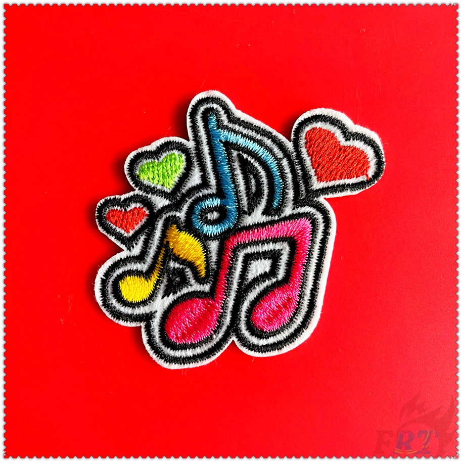 1 Sticker Ủi Thêu Hình Nốt Nhạc I Love Music