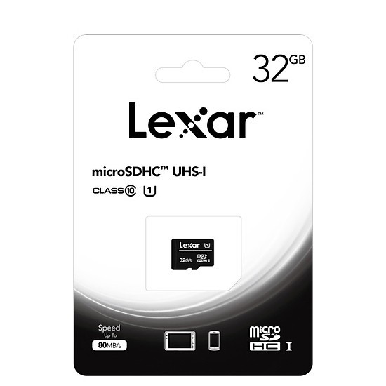 Thẻ nhớ Lexar 32Gb class 10 80Mb/s bảo hành 5 năm Diệp Khánh