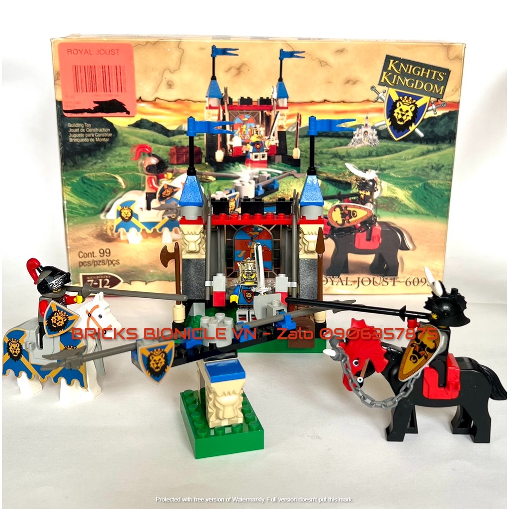 LEGO CASTLE SYSTEM - ĐỒ CHƠI XẾP HÌNH LEGO LÂU ĐÀI - 6095 ROYAL JOUST - SONG ĐẤU HOÀNG GIA