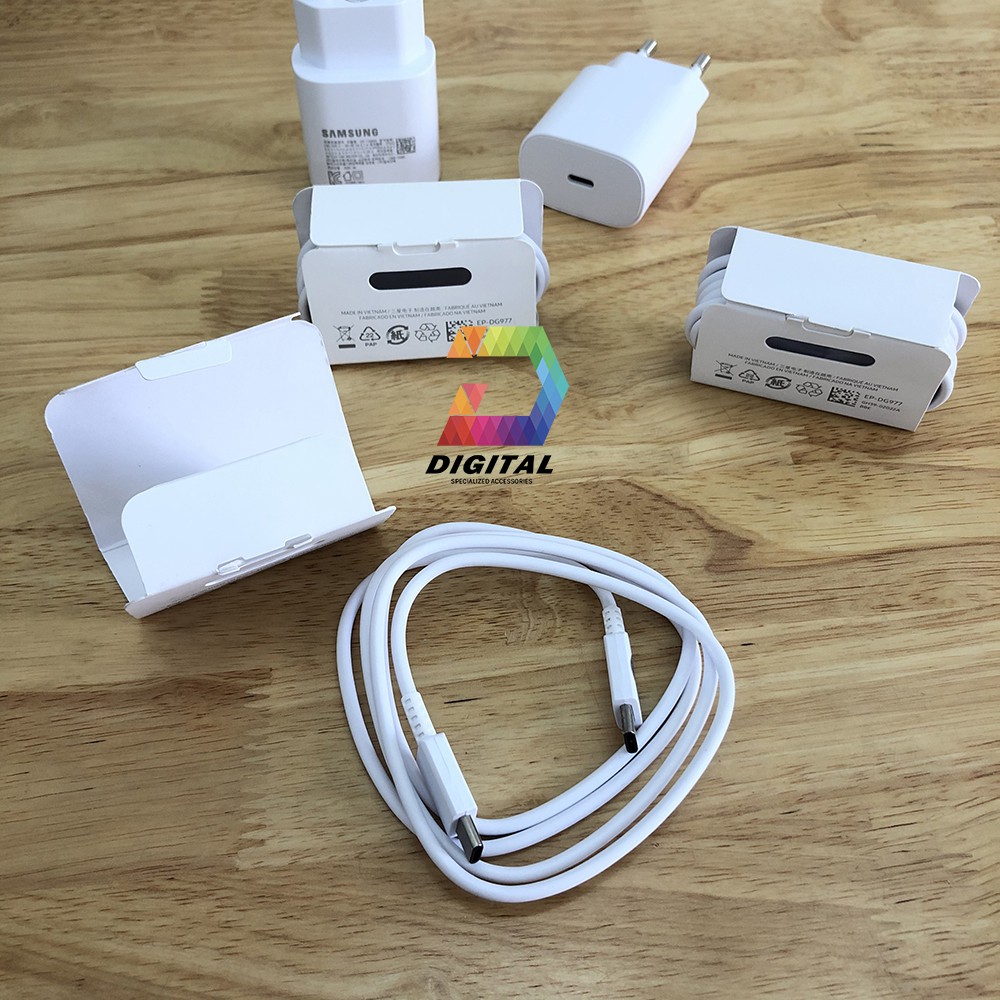 Cáp Sạc Nhanh Samsung Type C to Type C PD 25W Chính Hãng Zin Bóc Máy