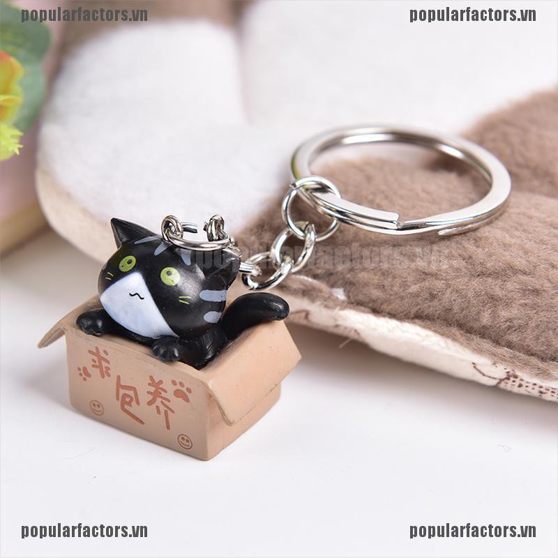 Móc Khóa Hình Mèo Hoạt Hình Dễ Thương