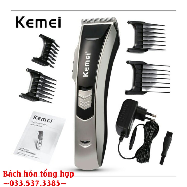 Tông đơ cắt tóc nam, máy tông đơ cắt tóc KM 2820 bền đẹp công suất 3W