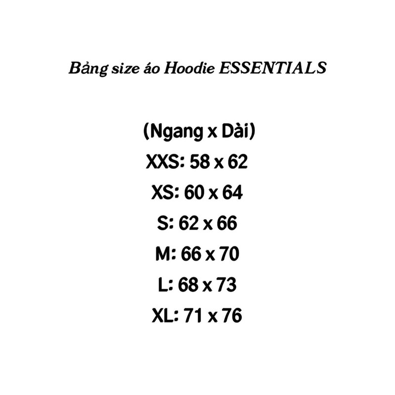/HÀNG CHÍNH HÃNG/ ÁO NỈ HOODIE ESSENTIALS - MÀU EGGSHELL 2022