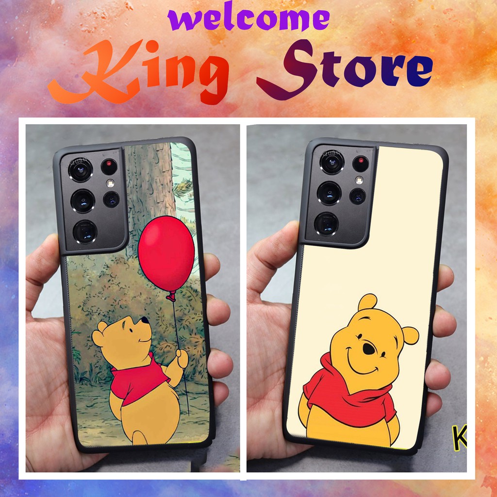 Ốp Samsung S21 - S21 FE -  S21 PLUS - S21 Ultra - Ốp lưng Samsung in hình Gấu Pooh siêu đẹp, độc, lạ