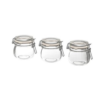 Lọ thuỷ tinh có đai 3 chiếc korken ikea chính hãng
