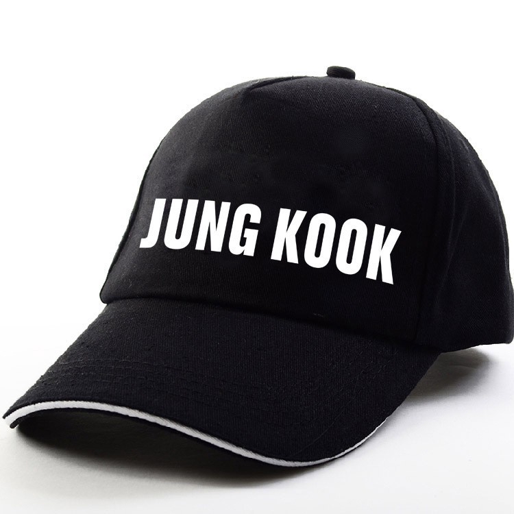 Mũ lưỡi trai thêu tên thành viên Jung Kook nhóm nhạc BTS