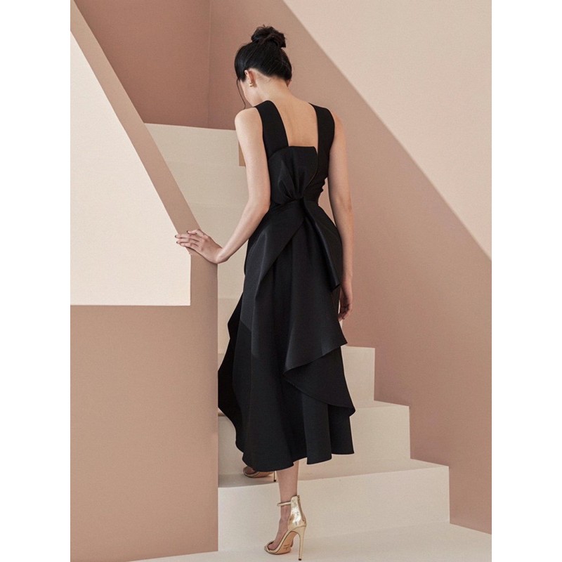 Đầm dự tiệc đầm sang trọng đầm dáng xoè hở lưng nơ Taffeta cao cấp - MN104 - Đầm Váy Mina | BigBuy360 - bigbuy360.vn