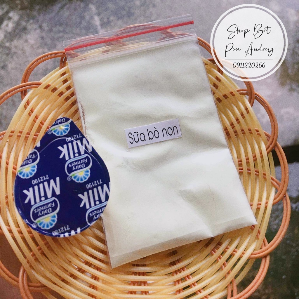 Bột Sữa Bò Non Collagen Nguyên Chất - Trắng Da, Căng Mịn (Mỹ Phẩm Handmade)