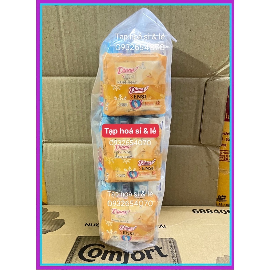 6 gói Diana sensi cool mỏng cánh tặng 3 gói 29cm cool