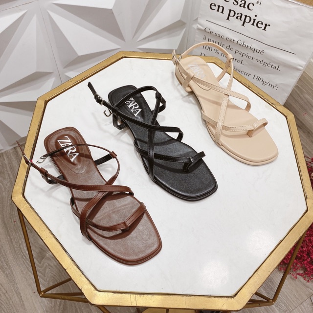 Sandal dây Tigsh da mềm lót đệm - MÃ SD-0304  giaynu99