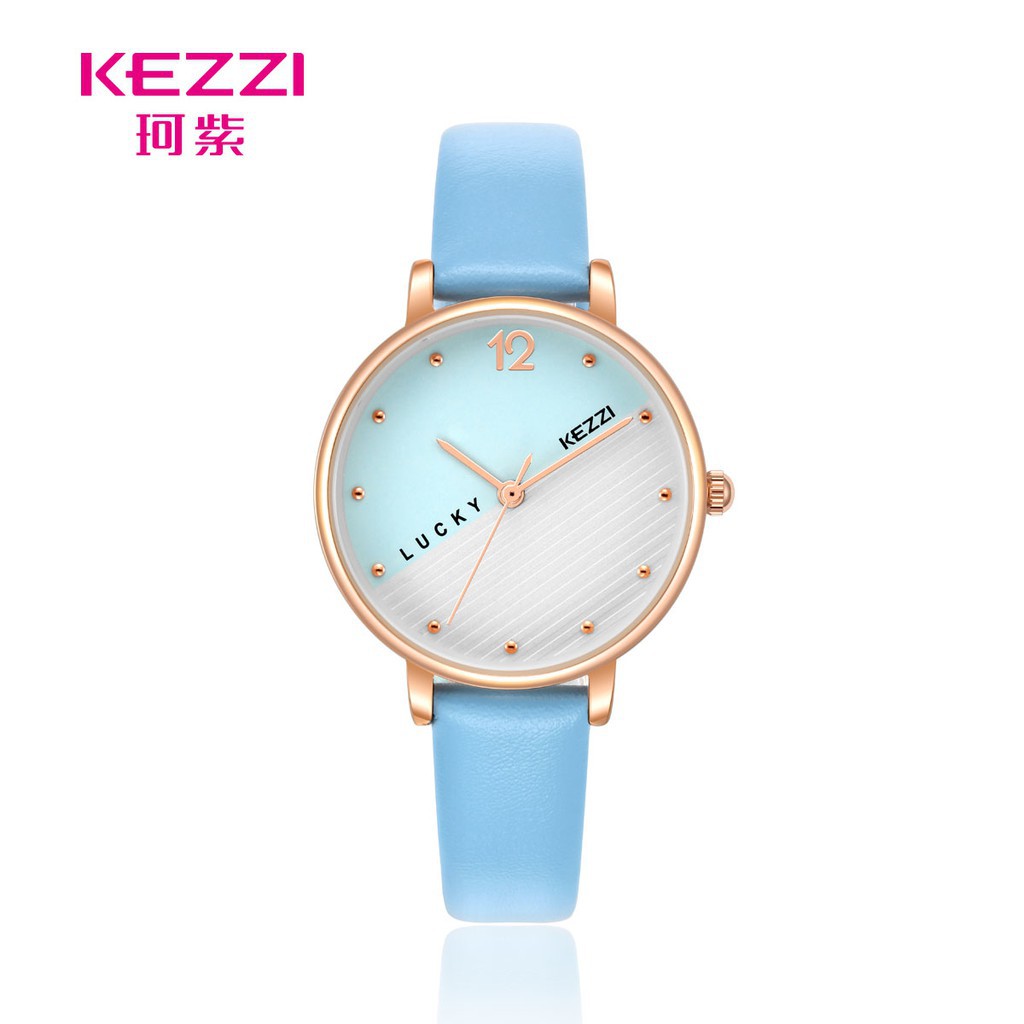 ĐỒNG HỒ NỮ KEZZI 1737 DÂY DA CAO CẤP, MẶT DẠ QUANG, HIỆN ĐẠI Bán lẻ giá sỉ
