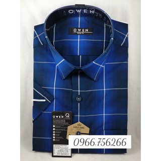 áo sơ mi cộc tay sợi sen owen (lotus) siêu cao cấp BA90775NT