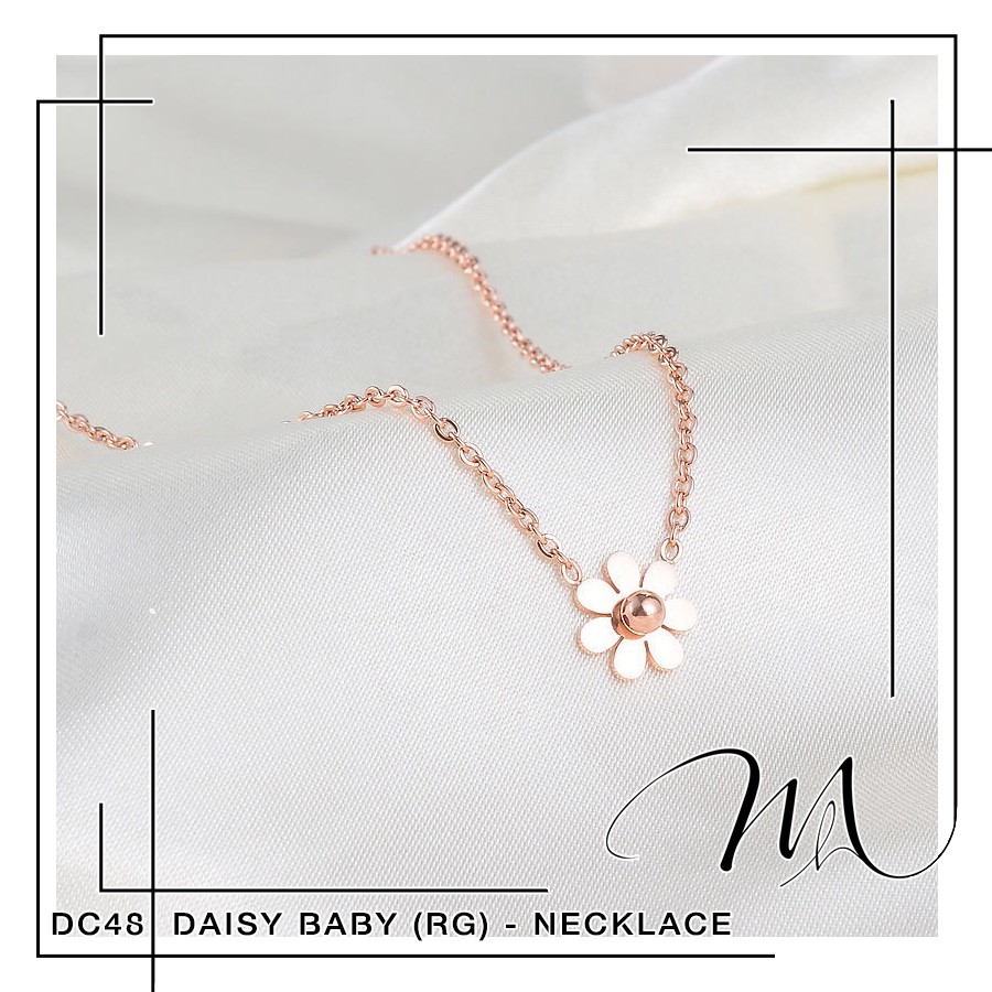 Dây chuyền Titan hoa cúc nhỏ xinh xắn đơn giản - Măng’s House DC48-1