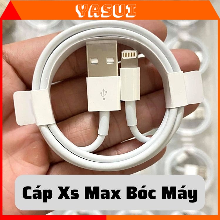 Dây sạc iphone chính hãng dài 1m đầu cáp sạc lightning cổng usb cho cục sạc iphone x/xsmax và củ sạc iphone 7 Plus,YASUI