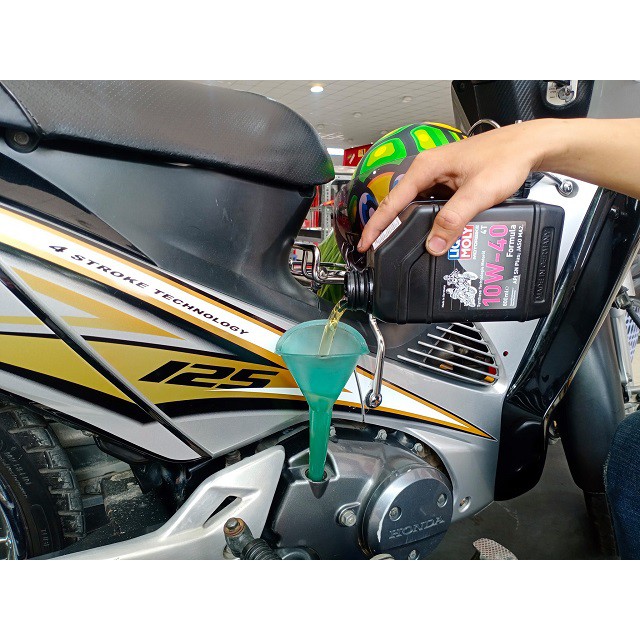 Nhớt Liqui Motorbike 10W40 Formula 800ml dành cho xe số, xe côn - Tặng khăn lau xe