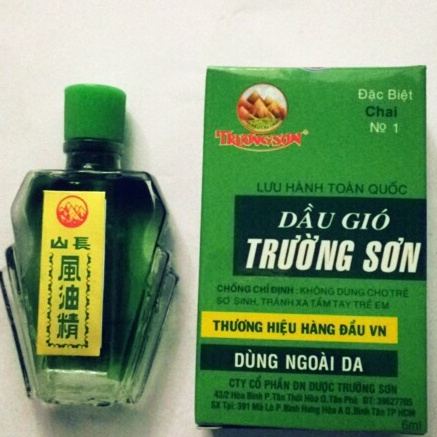 [Chính hãng] Dầu gió TRƯỜNG SƠN chai 6ml