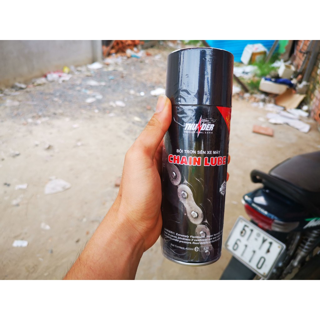 Combo Vệ Sinh Dưỡng Sên Thunder Chain Lube MC40 400ml