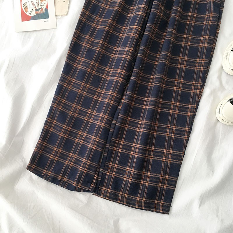 Order | Quần kẻ sọc dáng suông retro H1132 | BigBuy360 - bigbuy360.vn