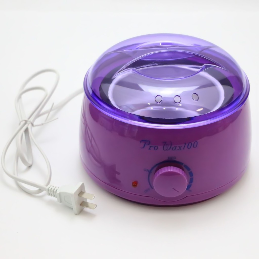 Nồi Nấu Sáp Nến Paraffin Wax Lông Pro Wax 100 Cao Cấp Chống Dính-Tặng Kèm Que Gỗ Phết Sáp