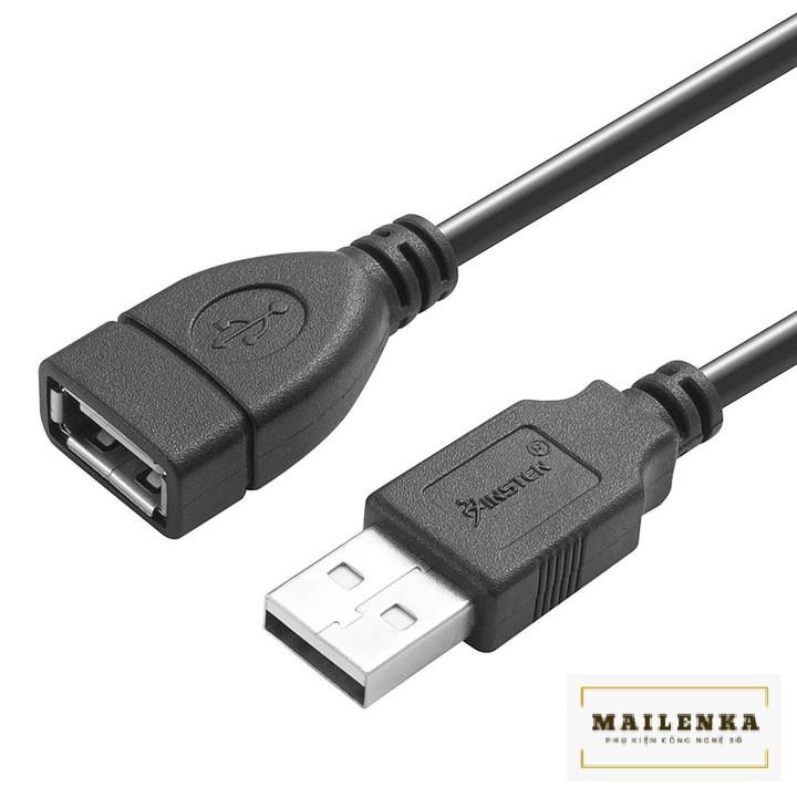 Cáp USB nối dài 1M đen - Cáp USB 2.0 nối dài